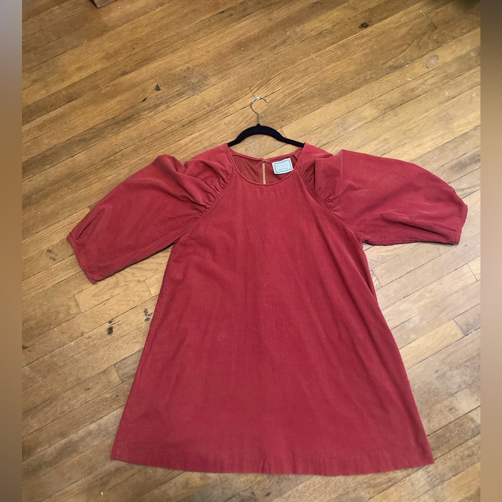 Pretty Little Thing cognac brown corduroy dress. Size small. 100% cotton.